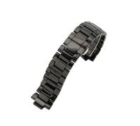 LMPVPDGADZ 24mm Ceramic Watch Strap Fit For Armani AR1451 AR1452 AR1400 AR1410 AR1421 AR1440 Black Frosted Watch Band with Accessories(AR1421)
