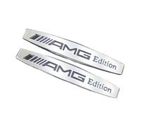 LMPVPDGADZ 2pcs 3d Metal Logo AMG Edition Emblem Sticker Car Fender Badge Fit For Mercedes A B C E S ML GL W176 W177 W203 W204 W211 Accessories(Chrome 2pcs)