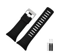LMPVPDGADZ 35mm Watch Strap Fit For Suunto Core Silicone Watchband Replacement Bracelet Wristband Fit For Suunto Core Smart Watch Band(Black-silver)