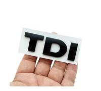 LMPVPDGADZ 3D ABS Black Logo TDI Emblem Letters Car Rear Trunk Badge Sticker Fit For VW 4 5 6 7(TDI Black)