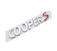 LMPVPDGADZ 3D ABS Chrome Black Car Badge Cooper S Logo Emblem Trunk Sticker Fit For BMW Mini R53 R56 F55 F56 F65 R52 R57 R60 R58 Accessories(Chrome)