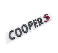 LMPVPDGADZ 3D ABS Chrome Black Car Badge Cooper S Logo Emblem Trunk Sticker Fit For BMW Mini R53 R56 F55 F56 F65 R52 R57 R60 R58 Accessories(Glossy Black)