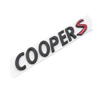 LMPVPDGADZ 3D ABS Chrome Black Car Badge Cooper S Logo Emblem Trunk Sticker Fit For BMW Mini R53 R56 F55 F56 F65 R52 R57 R60 R58 Accessories(Matte Black)