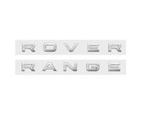 LMPVPDGADZ 3D ABS Logo Letters Car Front Hood Bonnet Grill Trunk Badge Fit For Land Rover Sticker Sport L322 Evoque(Silver -Rover Range)