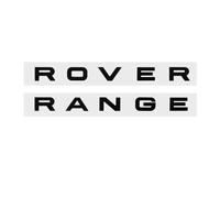 LMPVPDGADZ 3D ABS Logo Letters Car Front Hood Bonnet Grill Trunk Badge Fit For Land Rover Sticker Sport L322 Evoque(Black -Rover Range)