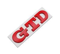 LMPVPDGADZ 3D Metal Car Front Grill GTD Logo Rear Trunk Sticker Emblem Badge Fit For VW Golf 4 5 6 7 MK4 MK5 MK6 MK7 MK8(Sticker Full Red)