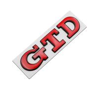 LMPVPDGADZ 3D Metal Car Front Grill GTD Logo Rear Trunk Sticker Emblem Badge Fit For VW Golf 4 5 6 7 MK4 MK5 MK6 MK7 MK8(Sticker Red Black)