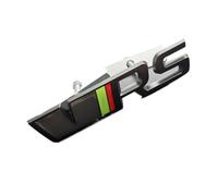 LMPVPDGADZ 3D Metal RS Logo VRS Emblem Car Trunk Sticker Front Grill Badge(Grill Grey black)