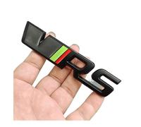 LMPVPDGADZ 3D Metal RS Logo VRS Emblem Car Trunk Sticker Front Grill Badge(Sticker Grey black)