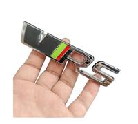 LMPVPDGADZ 3D Metal RS Logo VRS Emblem Car Trunk Sticker Front Grill Badge(Sticker Grey Silver)