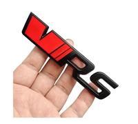 LMPVPDGADZ 3D Metal RS Logo VRS Emblem Car Trunk Sticker Front Grill Badge(Sticker Red black)