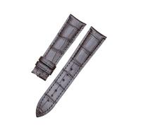 LMPVPDGADZ Arc Curved Ear Pin Buckle Watch Accessories Fit For Frederique Constant 20mm 21mm Top Layer Leather Bamboo Pattern(Dark brown,20mm)