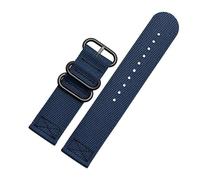 LMPVPDGADZ Canvas Strap Suitable Fit For Seven Friday Watches T1 / T2 / M2 / M3 P2b / P3 / Q2 Nylon Bracelet Men's Watch Accessories 26 28mm(Blue bk,28mm)