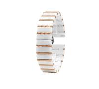 LMPVPDGADZ Ceramic Strap It Is Suitable Fit For 20 22mm Men's And Women's Watch Accessories Fit For Tissot/Fit For Rossini/Fit For Tian Wang Mido/Fit For C-asio(White Rose,22mm)