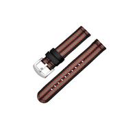 LMPVPDGADZ Classical Stripe Nylon Watch Strap 20mm 22mm Glossy Seatbelt Watchband Quick Release Sport Soft Wristband Watch Accessories(Black red green 1,18mm)