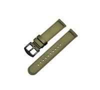 LMPVPDGADZ Classical Stripe Nylon Watch Strap 20mm 22mm Glossy Seatbelt Watchband Quick Release Sport Soft Wristband Watch Accessories(Green 2,18mm)