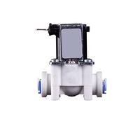 LMPVPDGADZ Electric Plastic Solenoid Valve 12V 24V 220V NO/NC 1/4" 3/8" Hose Pipe Conntection RO Water Reverse Osmosis System(6.5mm OD,12V_Open)