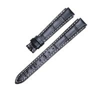 LMPVPDGADZ Fit For Rado Fit For Centrix Leather R30939125 R30554105 Watch Band Strap Classic And Practical(Black (Ms.),20mm bulge16mm)
