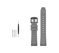 LMPVPDGADZ FKM Fluorine Rubber Watchband 20mm 21mm 22mm 24mm Fit For Breitling Fit For Omega Fit For Seiko Fit For Casio Fit For Mido Watches Band Sport Watch Strap(Grey black buckle,21mm)