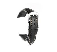 LMPVPDGADZ Leather Watch Strap 18mm 19mm 20mm 22mm Watchband Vintage Wrist Band Accessories Quick Release Replacement Belt Fit For Men(Nero,19mm)