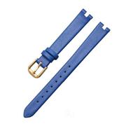 LMPVPDGADZ Leather Watch Strap Fit For Tissot 1853 Notch Strap Fit For Flamenco Series T003 Belt Women's T009a Watchband 8mm 10 mm12mm(Blue-gold,8mm)