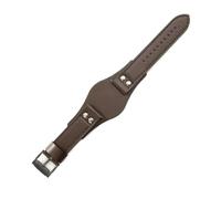 LMPVPDGADZ Leather Watchbands Fit For Fossil Ch2564 Ch2565 Ch2891 FS4812 FS5068 Strap 22mm(Black Gray)
