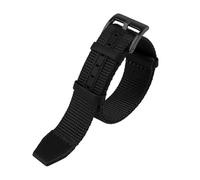 LMPVPDGADZ Nylon 20mm 22mm Watchband Seatbelt Khaki Military Sport Canvas Wrist Band Bracelet Fit For Hamilton/Fit For Rolex Watch Strap(Black BK,20mm)