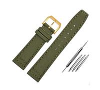 LMPVPDGADZ Nylon Band Fit For IWC Portuguese Pilot Series 20mm 21mm 22mm Wristwatches Band Canvas Bracelet Black Blue Green(Green gold,20mm)