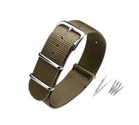 LMPVPDGADZ Nylon Strap Adaption Fit For Casio/Fit For CITIZEN/Fit For Seiko Bracelet Unisex Watch Accessories 18mm19mm 20mm 21mm 22mm 24mm(17 khaki,19mm)