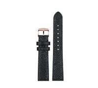 LMPVPDGADZ Pearl Fish Skin Watch Strap Suitable Fit For Longines Fit For FIYTA/Fit For EBOHR 718864 718964 718874 Women's Watch Chain Red 16mm(Black rg)