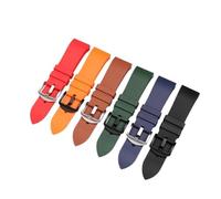 LMPVPDGADZ Premium-Grade Fluorine Rubber Watch Strap 20mm 21mm 22mm 24mm Bracelet Quick Release Bar Watchband Fit For Each Watches Band(Red bk,21mm)
