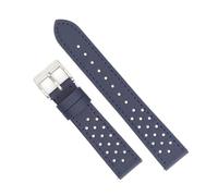 LMPVPDGADZ Premium Sailcloth Watch Strap 18mm 19mm 20mm 22mm Rally Racing Watch Strap Quick Release Perforated Breathable Watchband for Men(Navy blue 1,20mm)