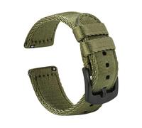 LMPVPDGADZ Premium Smooth Nylon Watch Strap 20mm 22mm Woven Nylon Seatbelt Watchband Quick Release Replacement Wristband Fit For Seiko Watch(Army green 2,18mm)