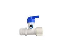 LMPVPDGADZ Reverse Osmosis RO Feed Tee Plastic Ball Valve 1/4" 3/8" Hose Quick Coupling 1/2" Male 3 Way Faucet Water Purifier Tap Connector(434)