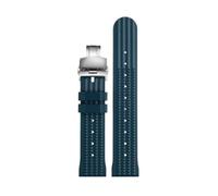 LMPVPDGADZ Rubber Watchband Fit For S-eiko 007 Gear S2 S3 Fit For Hua Wei Watch2 Pro Wristband Sport Diving Silicone Replace Strap Wrist Belt(Blue folding silver,22mm)