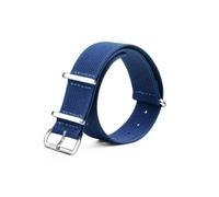 LMPVPDGADZ Seatbelt Nylon Straps 20mm 22mm Universal Type Sports Fit For Omega/Fit For Rolex/Fit For Seiko Nylon Strap Lightweight Thin Brace(Blue,22mm)
