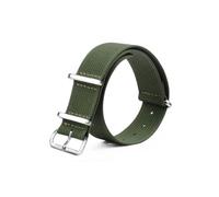 LMPVPDGADZ Seatbelt Nylon Straps 20mm 22mm Universal Type Sports Fit For Omega/Fit For Rolex/Fit For Seiko Nylon Strap Lightweight Thin Brace(Army green,20mm)