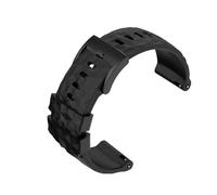 LMPVPDGADZ Silicone Rubber Resin Watch Strap 24mm Sports Black Gray Yellow Watchband Fit For SUUNTO Fit For SPARTAN TRAVERSE ALPHA Fit For WOODLAND(A Black-B pin)
