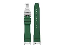 LMPVPDGADZ Silicone Wristband With Connector Fit For Tudor M79363/M79360 Fluororubber Watchband(Olive Flak,22mm)