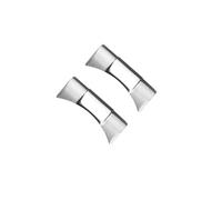 LMPVPDGADZ Silicone Wristband With Connector Fit For Tudor M79363/M79360 Fluororubber Watchband(White Black,22mm)