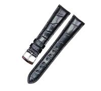 LMPVPDGADZ Suitable Fit For ZENITH Captain Skin Leather Watch Strap Bamboo Grain Men Watch Accessories 20mm(Nero)