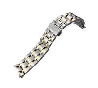 LMPVPDGADZ Watch Accessories 22mm 23mm 24mm Fit For Tissot 1853 Couturier T035 Stainless Steel Strap T035407A T035627A Men Business Watch Strap(Silver Golden,24mm)