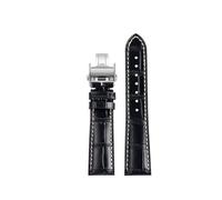 LMPVPDGADZ Watch Band Fit For Longines Masters Bracelet Leather L2 L3.782 Fit For Comcast Men's Leather Accessories 19mm 20mm 21mm(Black sk bc,19mm)