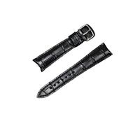 LMPVPDGADZ Watchband Curved End Suitable Fit For Ulysse Nardin Bracelet Classic Top Layer Leather Watch Strap Concise Black Brown(Nero)