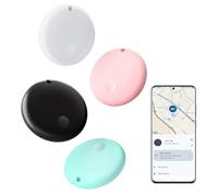 Lmrbelec Android Tracker Tags, Air Tag for Google Find My Device App (Android only), Key Finder Item Locator Tracking Device Smart Tags for Luggage, Wallet, Vehicles, Pets, Keys (Multi-Color, 4 Pack)