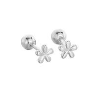 LMRJHAZ 18G Tiny Flower Stud Cartilage Earrings for Women 925 Sterling Silver Mini Cute Daisy 3mm Ball Barbell Screw Back Studs Sleeper Tragus Post Minimalist Hypoallergenic Piercing Body Jewelry