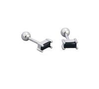 LMRJHAZ 18G Tiny Rectangle Stud Earrings for Women Girls 925 Sterling Silver Hypoallergenic Minimalist Cute Small Studs Cartilage Tragus 3mm Ball Screw Back Dainty Birthstone Jewelry Gifts Christmas