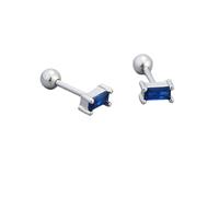 LMRJHAZ 18G Tiny Rectangle Stud Earrings for Women Girls 925 Sterling Silver Hypoallergenic Minimalist Cute Small Studs Cartilage Tragus 3mm Ball Screw Back Dainty Birthstone Jewelry Gifts Christmas