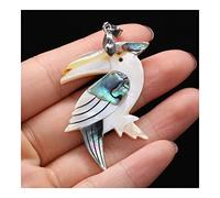 LMRJHAZ 1PC Natural White Mother of Pearl Shell Pendant Lucky Elephant Seashells Charms for DIY Necklace Making Jewelry Findings Gift Ornaments (Color : B-48x40mm) (GA35x55mm A)