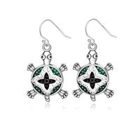 LMRJHAZ 925 Sterling Silver Cross Drop Earring, Silver Circle Dangle Earrings, Simple Huggie Hoop Dangling Earrings, Jewelry Gift for Women Girls